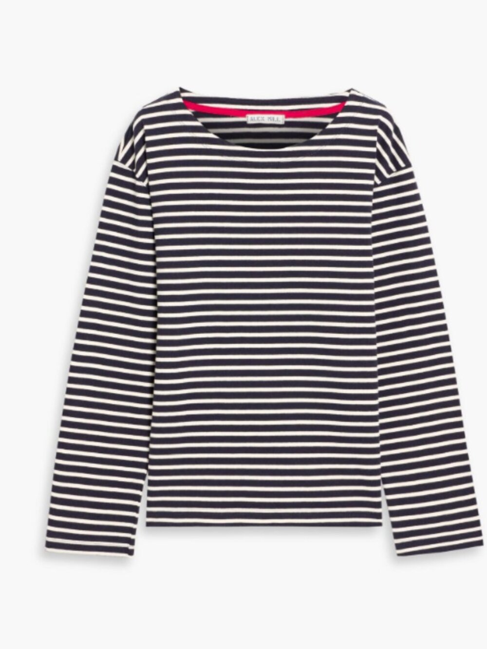Alex Mill - Emily Tee in Stripe Dark Navy/Natural / XL